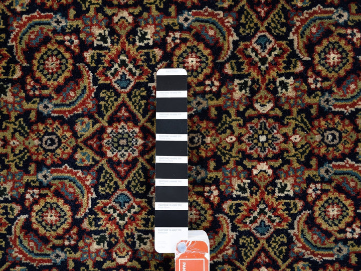 5'1" x 7'1" New Hand Knotted Black Wool & Silk Rectangle Oriental Rug - MOA10262343