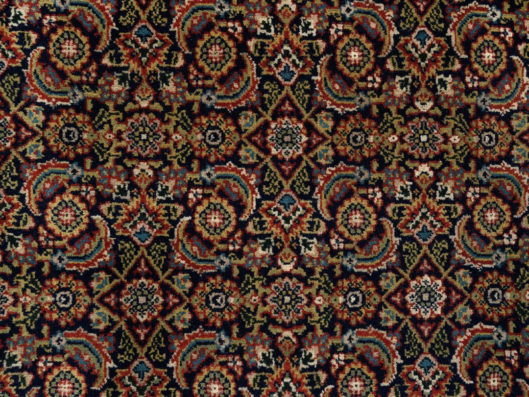 5'1" x 7'1" New Hand Knotted Black Wool & Silk Rectangle Oriental Rug - MOA10262343