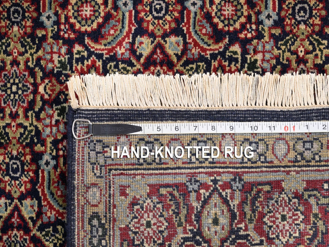 4'0" x 6'0" New Hand Knotted Black Wool & Silk Rectangle Oriental Rug - MOA10262345