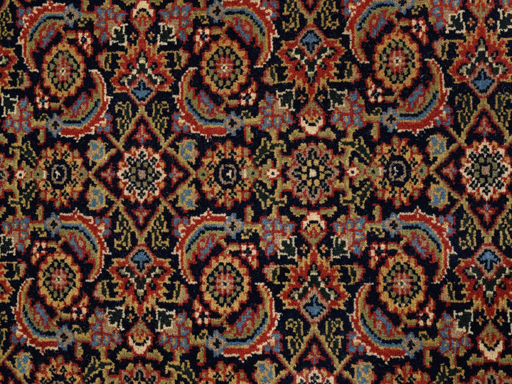 4'0" x 6'0" New Hand Knotted Black Wool & Silk Rectangle Oriental Rug - MOA10262346