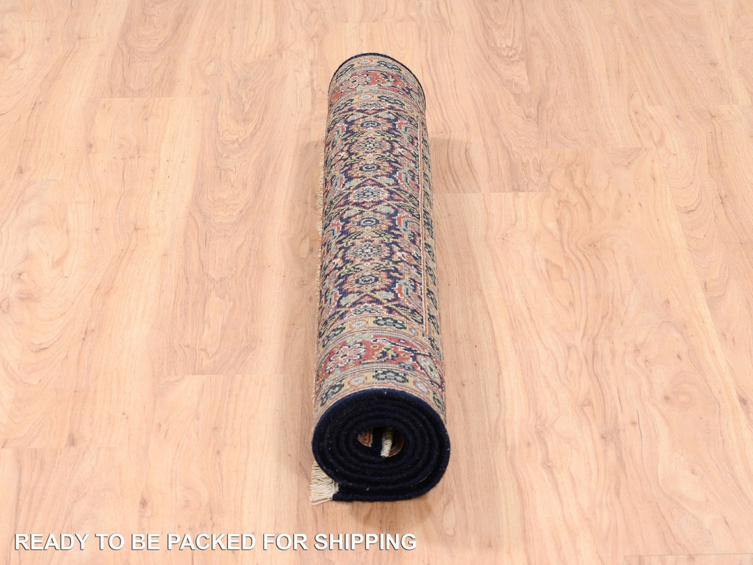4'0" x 6'0" New Hand Knotted Black Wool & Silk Rectangle Oriental Rug - MOA10262346
