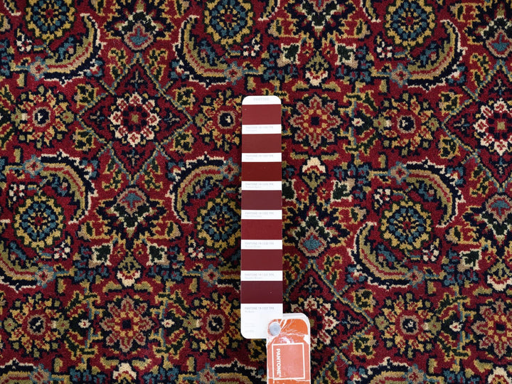 6'0" x 6'1" New Hand Knotted Red Wool & Silk Round Oriental Rug - MOA10262350