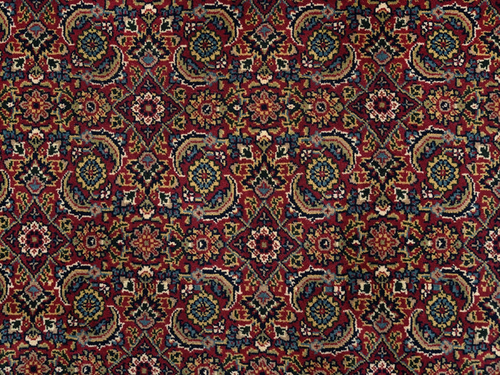 6'0" x 6'1" New Hand Knotted Red Wool & Silk Round Oriental Rug - MOA10262350