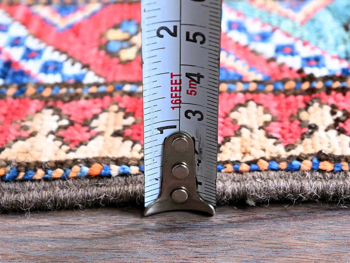 2'8" x 9'6" New Hand Knotted Blue Wool Runner Oriental Rug - MOA102623