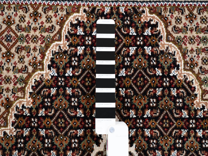 3'10" x 6'0" New Hand Knotted Black Wool Rectangle Oriental Rug - MOA10262488
