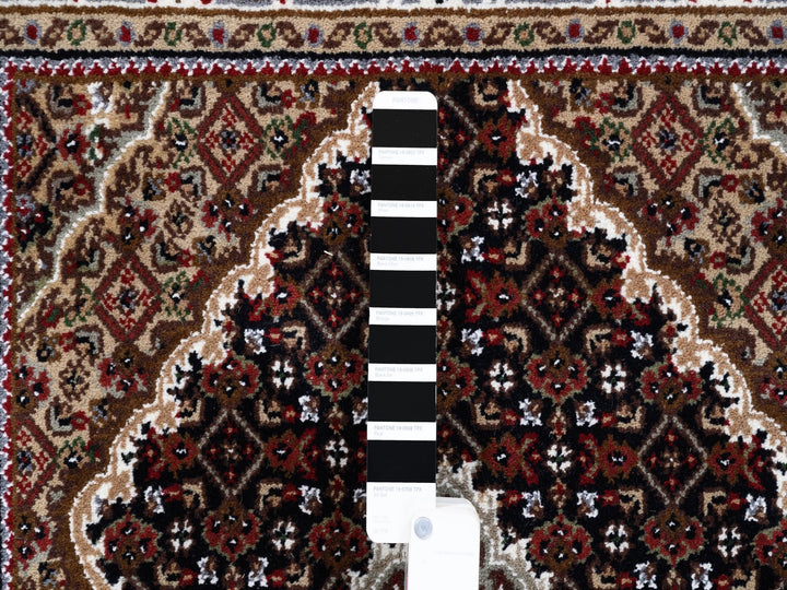 3'2" x 5'4" New Hand Knotted Black Wool Rectangle Oriental Rug - MOA10262491