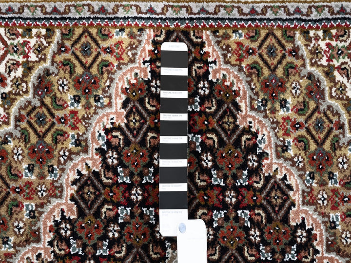 3'2" x 5'6" New Hand Knotted Black Wool Rectangle Oriental Rug - MOA10262533