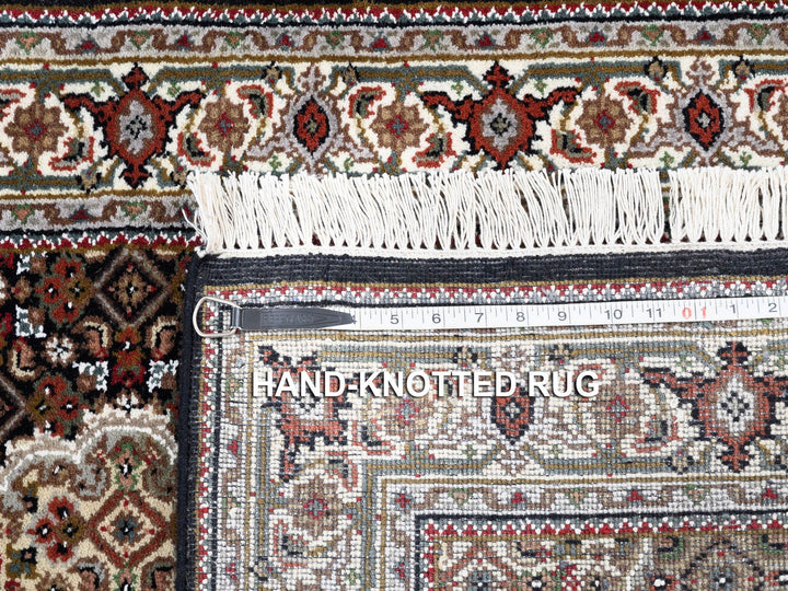 3'2" x 5'6" New Hand Knotted Black Wool Rectangle Oriental Rug - MOA10262533
