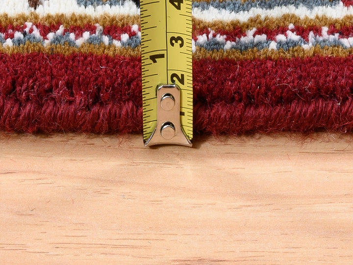 2'7" x 6'8" New Hand Knotted Red Wool Runner Oriental Rug - MOA10262537