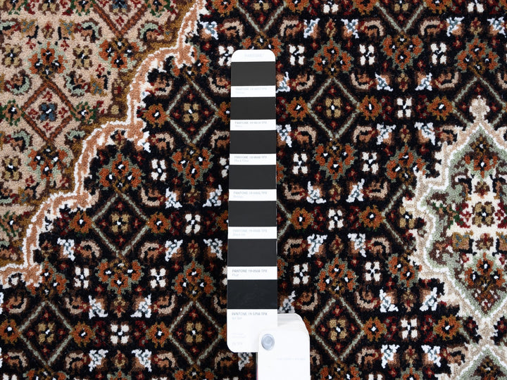 6'0" x 6'1" New Hand Knotted Black Wool Square Oriental Rug - MOA10262550