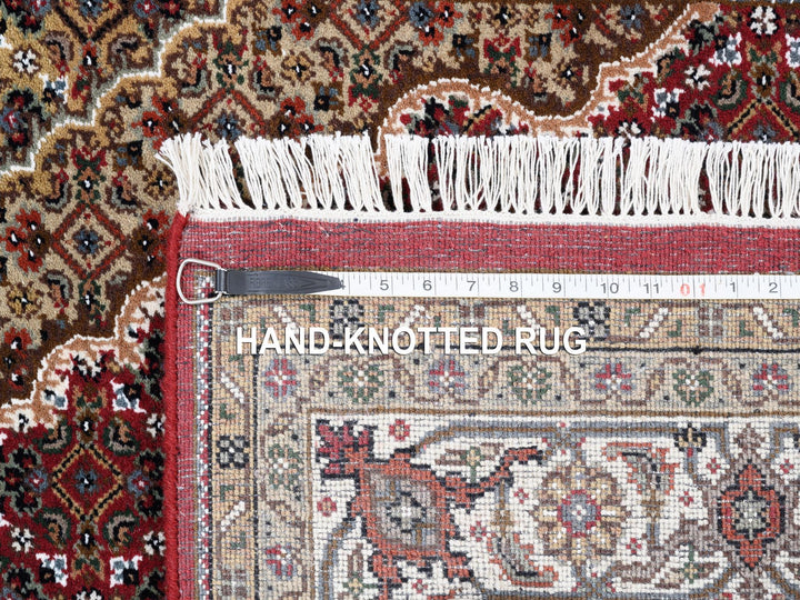 5'0" x 5'0" New Hand Knotted Red Wool Square Oriental Rug - MOA10262553