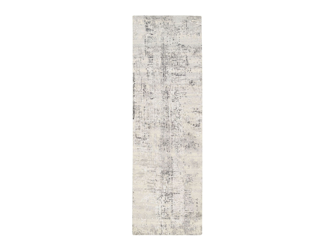 2'5" x 8'0" New Hand Knotted Beige Wool Runner Oriental Rug - MOA10262915