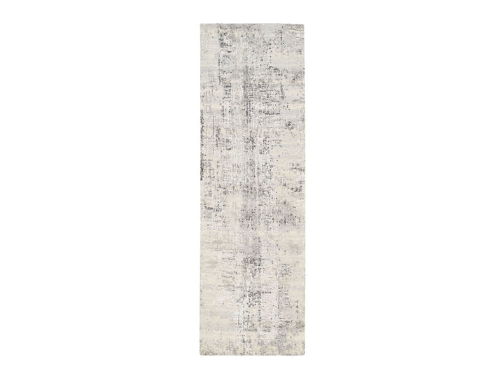 2'5" x 8'0" New Hand Knotted Beige Wool Runner Oriental Rug - MOA10262915