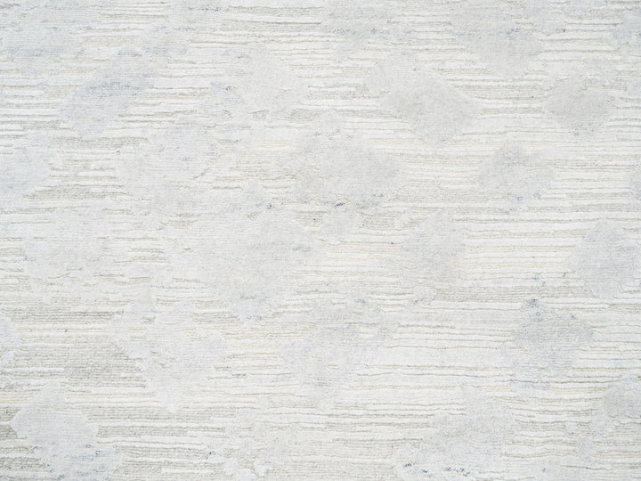 9'10" x 10'0" New Hand Knotted Ivory Wool Square Oriental Rug - MOA10262924