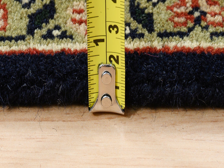4'2" x 6'3" New Hand Knotted Black Wool Rectangle Oriental Rug - MOA10262978