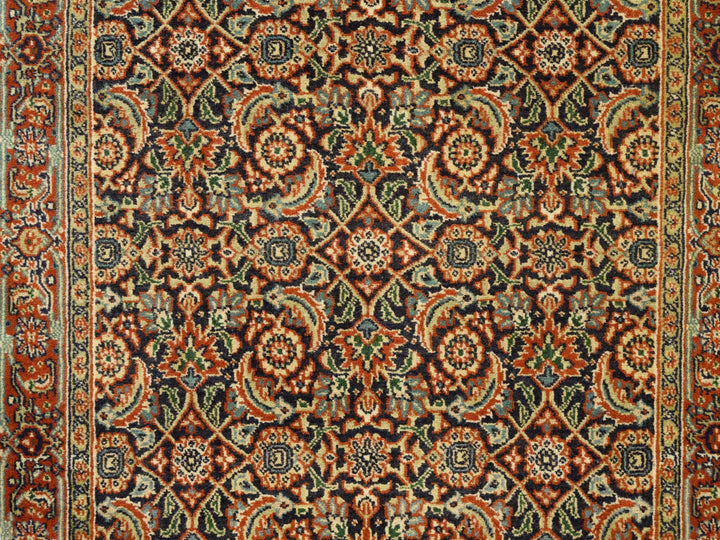 3'1" x 5'2" New Hand Knotted Black Wool Rectangle Oriental Rug - MOA10262979