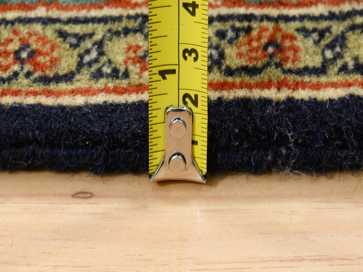 3'1" x 5'2" New Hand Knotted Black Wool Rectangle Oriental Rug - MOA10262979