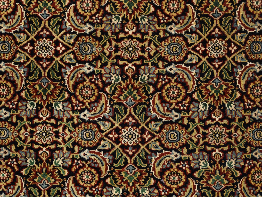 3'2" x 5'0" New Hand Knotted Black Wool Rectangle Oriental Rug - MOA10262980