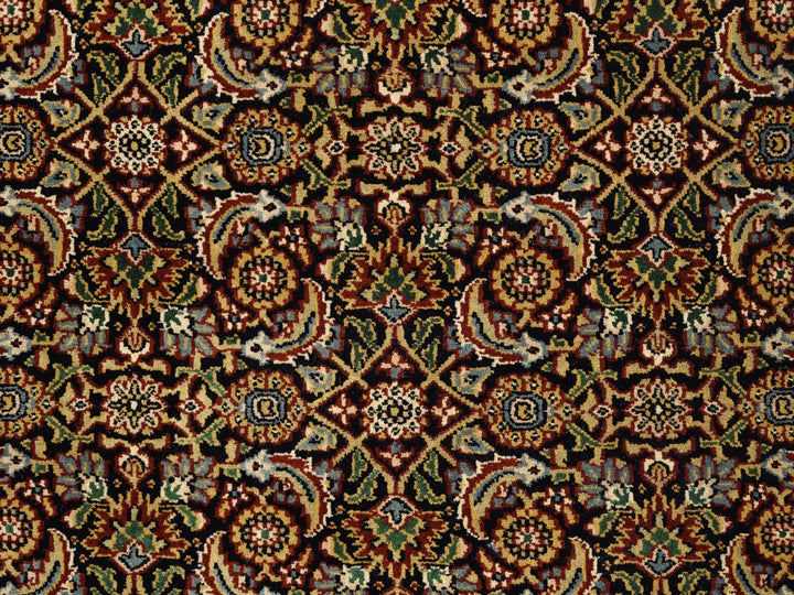 3'2" x 5'0" New Hand Knotted Black Wool Rectangle Oriental Rug - MOA10262980