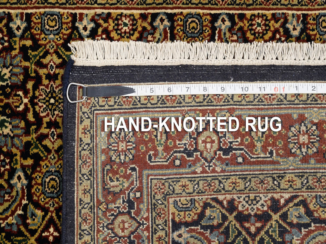 3'2" x 5'0" New Hand Knotted Black Wool Rectangle Oriental Rug - MOA10262980
