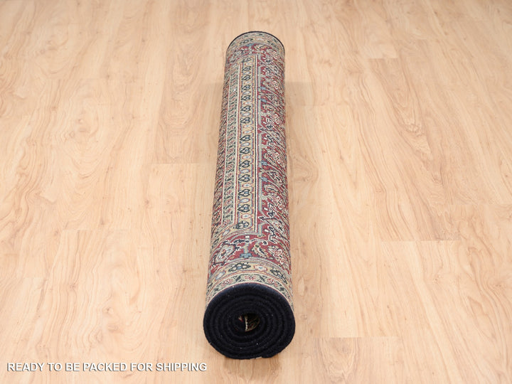 5'2" x 7'4" New Hand Knotted Black Wool Rectangle Oriental Rug - MOA10262995