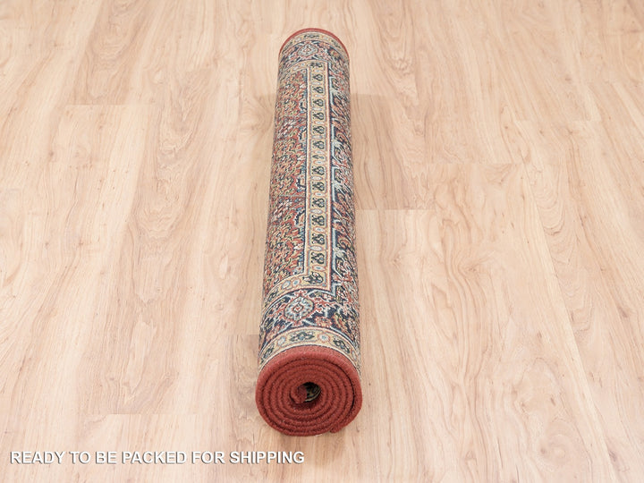 4'0" x 6'3" New Hand Knotted Red Wool Rectangle Oriental Rug - MOA10262997