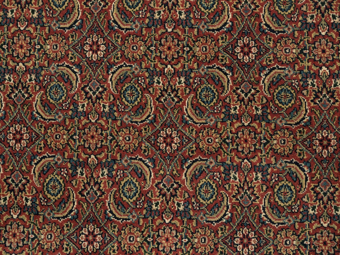 4'1" x 6'1" New Hand Knotted Red Wool Rectangle Oriental Rug - MOA10262998