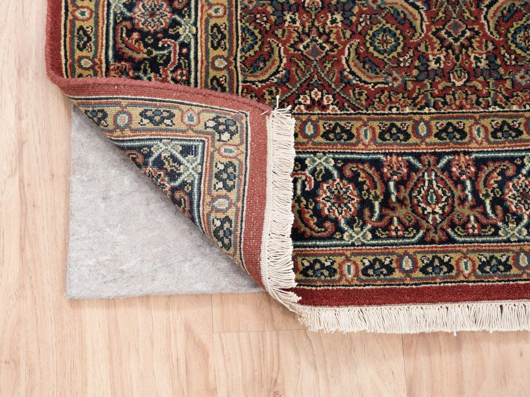 4'1" x 6'2" New Hand Knotted Red Wool Rectangle Oriental Rug - MOA10262999
