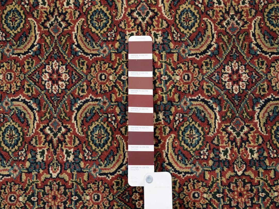 4'1" x 6'2" New Hand Knotted Red Wool Rectangle Oriental Rug - MOA10262999