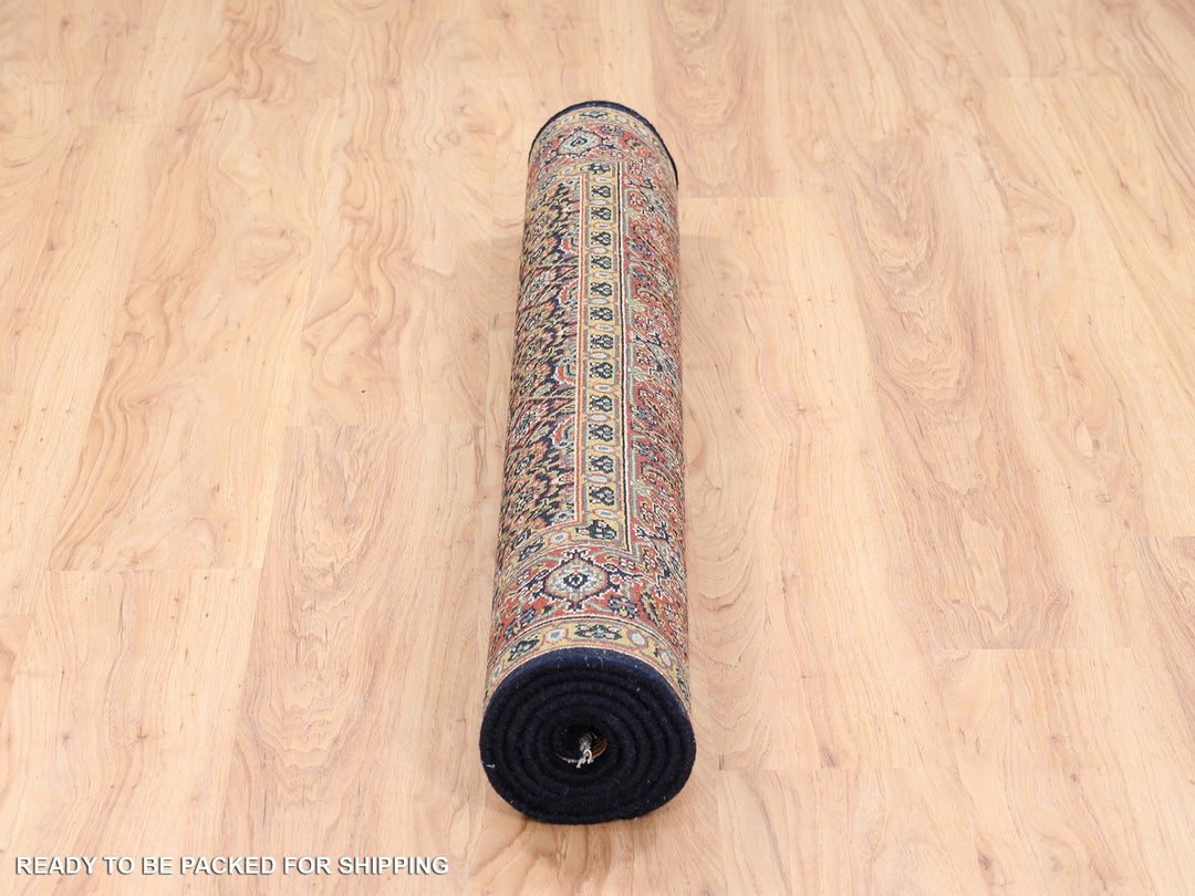 4'0" x 6'2" New Hand Knotted Black Wool Rectangle Oriental Rug - MOA10263000