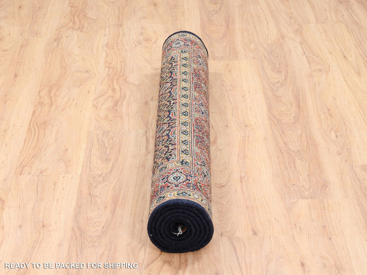 4'0" x 6'2" New Hand Knotted Black Wool Rectangle Oriental Rug - MOA10263000