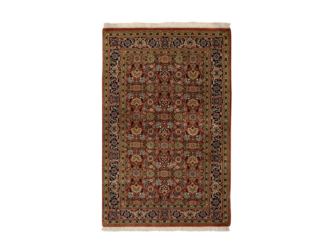 2'7" x 4'0" New Hand Knotted Red Wool Rectangle Oriental Rug - MOA10263003