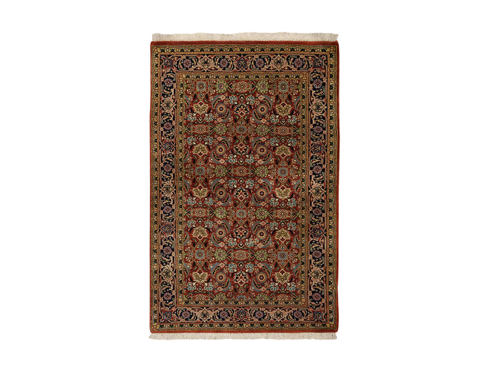 2'7" x 4'0" New Hand Knotted Red Wool Rectangle Oriental Rug - MOA10263003
