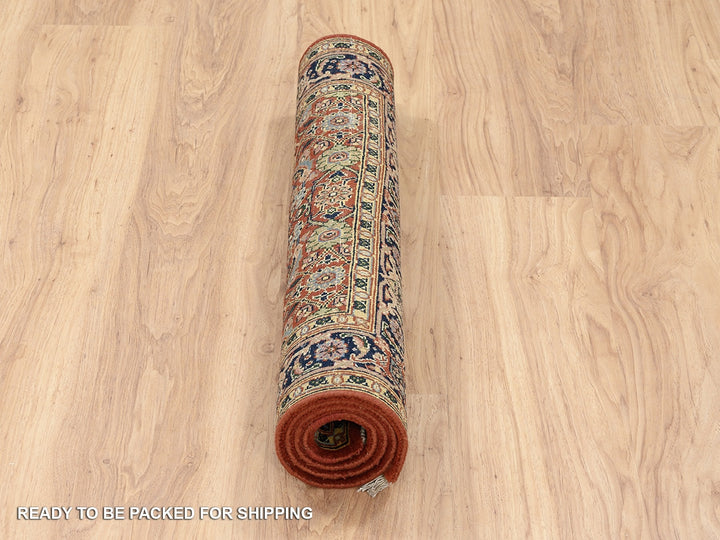 2'7" x 4'0" New Hand Knotted Red Wool Rectangle Oriental Rug - MOA10263003