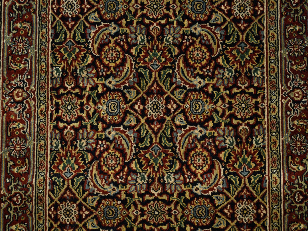 2'6" x 10'0" New Hand Knotted Black Wool Runner Oriental Rug - MOA10263006