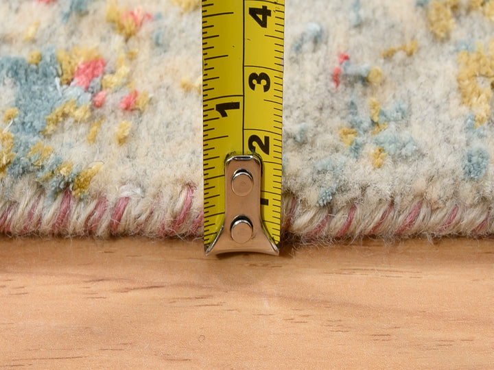 2'6" x 6'0" New Hand Knotted Pink Wool & Silk Runner Oriental Rug - MOA10263184