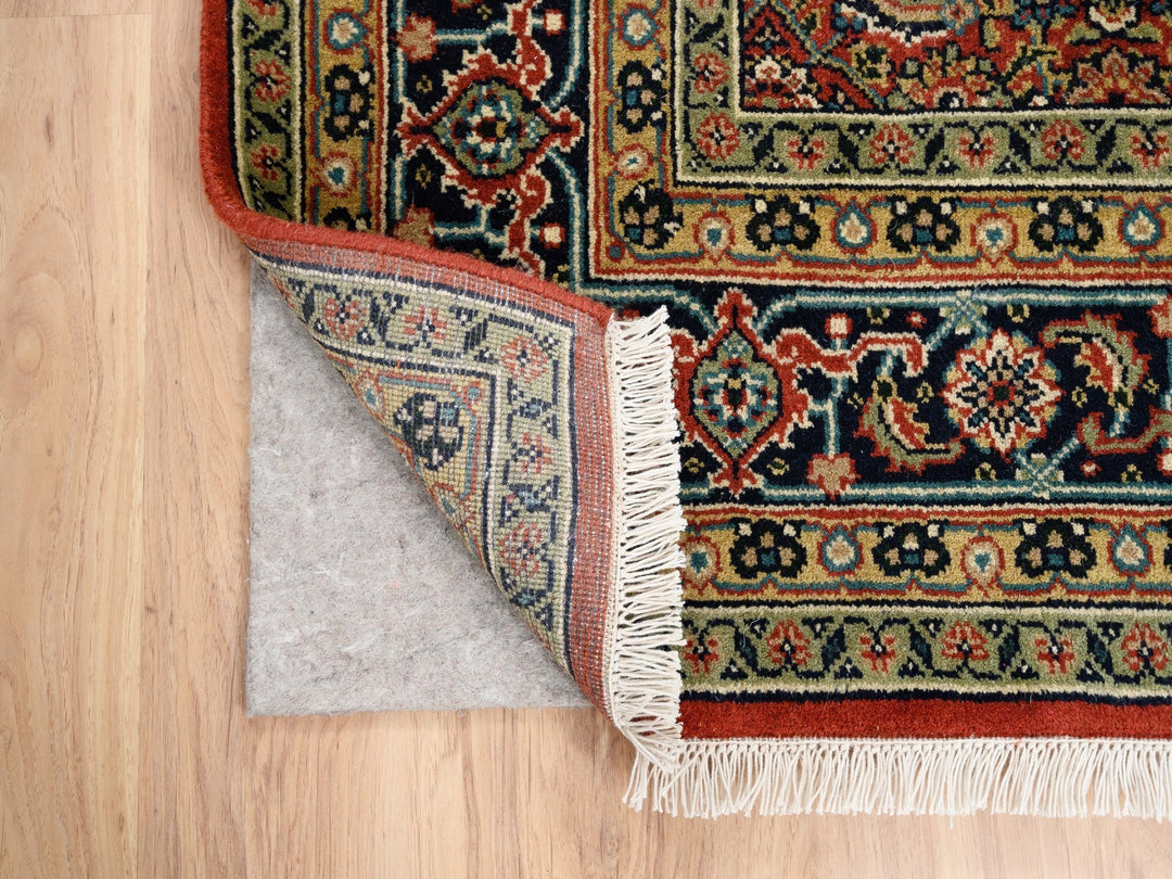 6'1" x 6'1" New Hand Knotted Red Wool Square Oriental Rug - MOA10263319