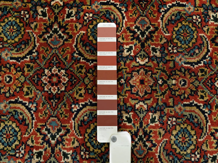 6'1" x 6'1" New Hand Knotted Red Wool Square Oriental Rug - MOA10263319