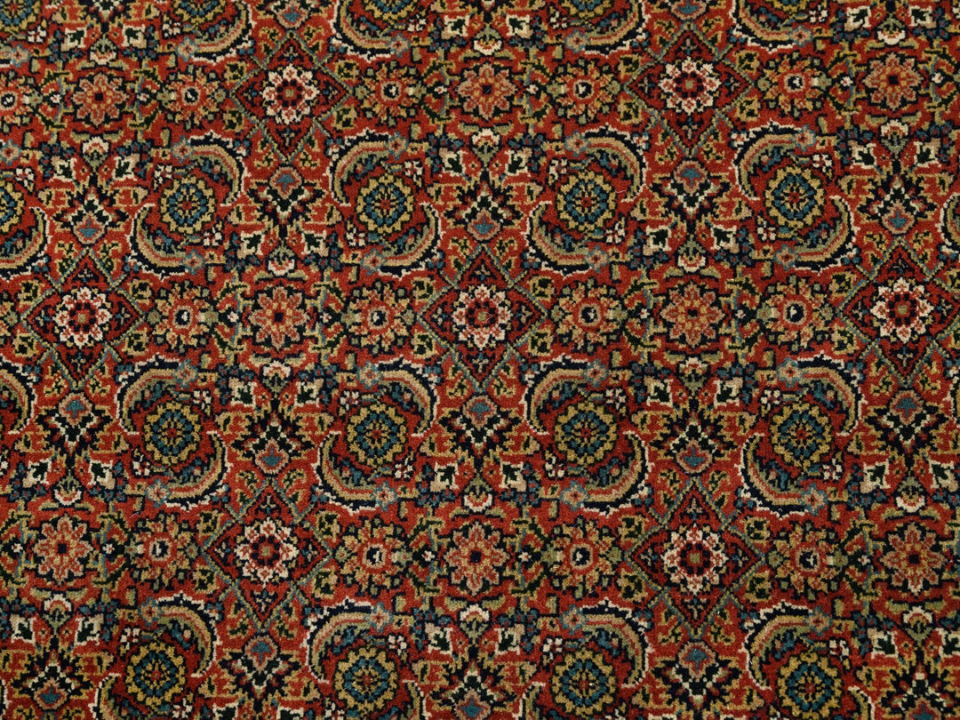 6'1" x 6'1" New Hand Knotted Red Wool Square Oriental Rug - MOA10263319