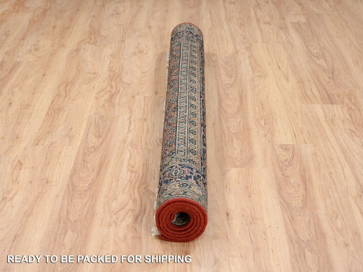 6'1" x 6'1" New Hand Knotted Red Wool Square Oriental Rug - MOA10263319