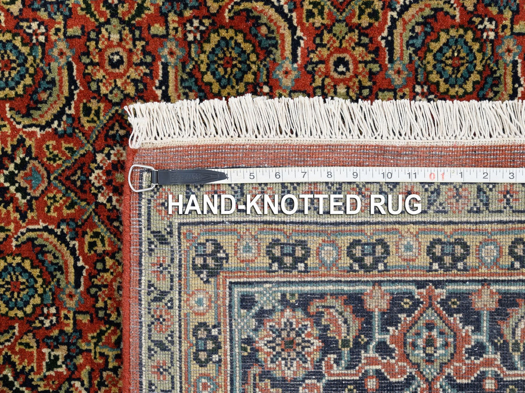 6'1" x 6'1" New Hand Knotted Red Wool Square Oriental Rug - MOA10263319