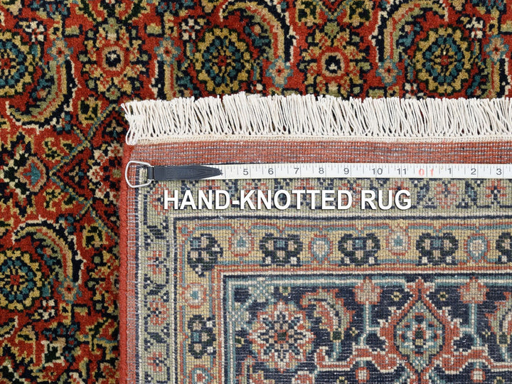 6'1" x 6'1" New Hand Knotted Red Wool Square Oriental Rug - MOA10263319