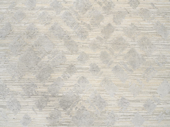 6'1" x 11'10" New Hand Knotted Ivory Wool Runner Oriental Rug - MOA10263371