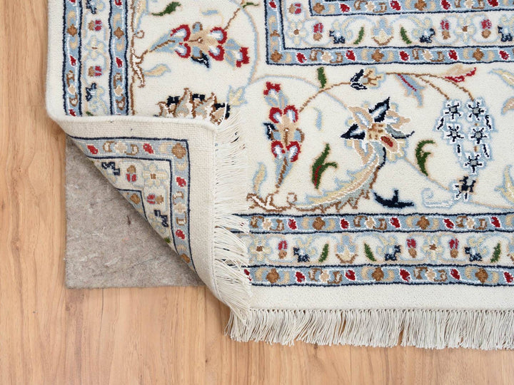 8'0" x 16'2" New Hand Knotted Ivory Wool Runner Oriental Rug - MOA10263395