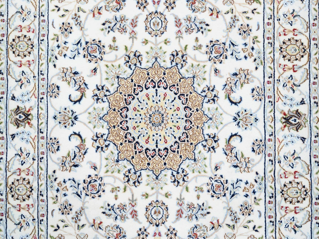 4'1" x 12'0" New Hand Knotted Ivory Wool Runner Oriental Rug - MOA10263399