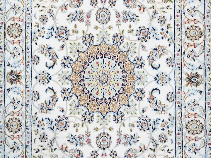 4'1" x 12'0" New Hand Knotted Ivory Wool Runner Oriental Rug - MOA10263399