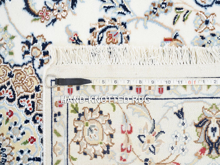 4'1" x 12'0" New Hand Knotted Ivory Wool Runner Oriental Rug - MOA10263399