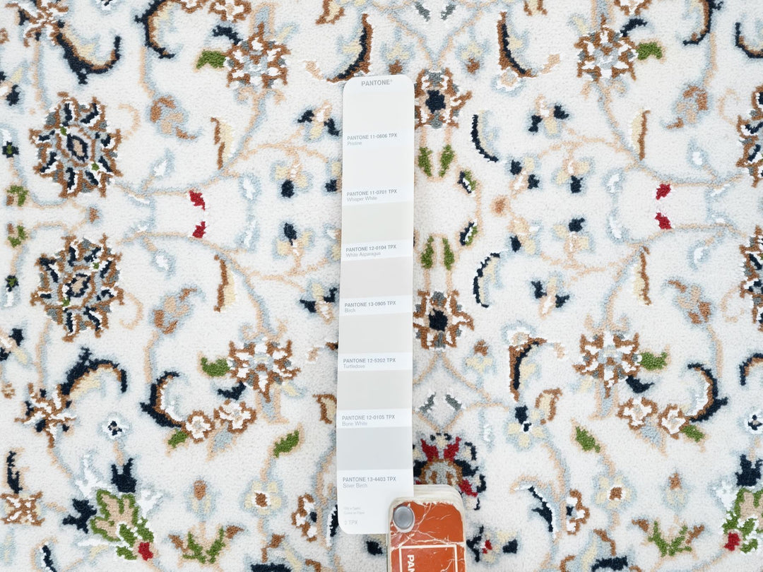 2'8" x 10'1" New Hand Knotted Ivory Wool Runner Oriental Rug - MOA10263452