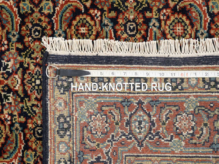 4'0" x 10'1" New Hand Knotted Black Wool Runner Oriental Rug - MOA10263540