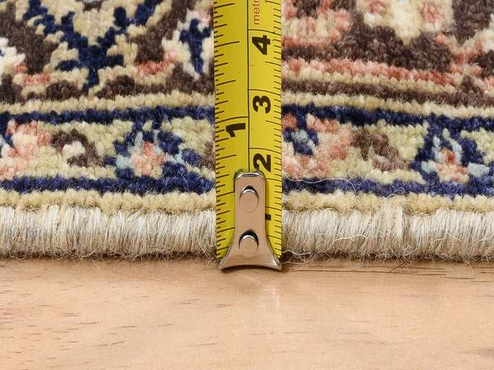 2'7" x 10'3" New Hand Knotted Beige Wool Runner Oriental Rug - MOA10263588